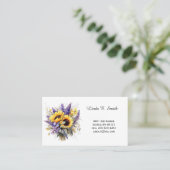 Floral Classic Calling Card Visitekaartje (Staand voorkant)