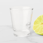 Floral classique - verre à liqueur fait sur (Gauche)