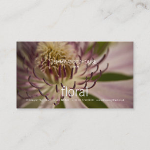 Floral - Clematis Carte de visite