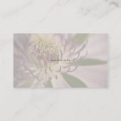 Floral - Clematis Carte de visite (Dos)
