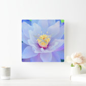 Floral Clock - Lavender Vierkante Klok (Huis)