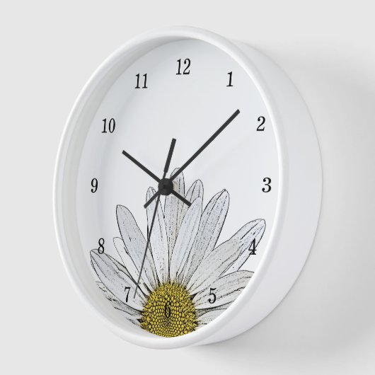 Floral Clock van modern Daisy Rustic (Hoek)