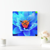 Floral clock vierkante klok (Huis)