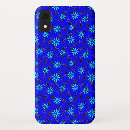 Floral Cobalt Blue 4Annie Case-Mate iPhone Case (Achterkant)