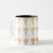 Floral coffee Mok (Voorkant links)