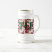 Floral Coffee Mok – gepersonaliseerde naam (Voorkant rechts)