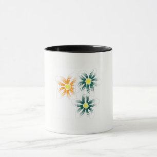 Floral Coffee Mok   Plant Lover & Wildflower Gift