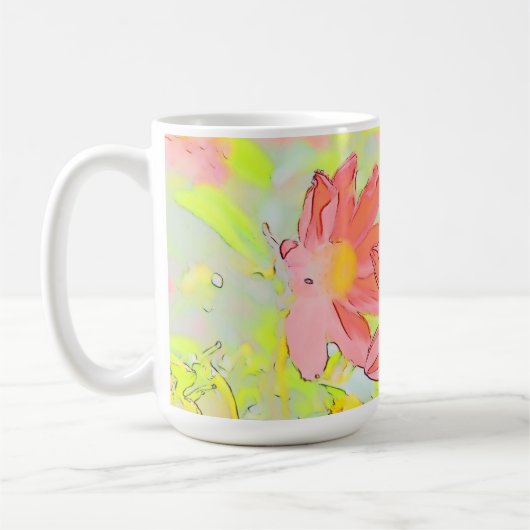 Floral Coffee Mug (Gauche)