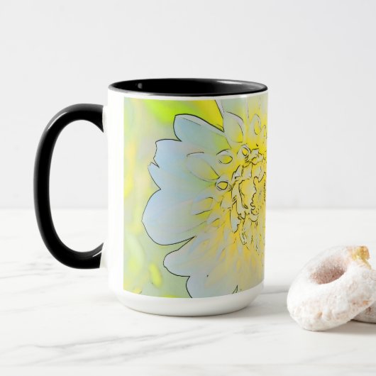 Floral Coffee Mug Mok (Met donut)