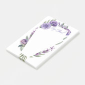 Floral Coffin Invitation Business Cards Post-it® Notes (Schuin)