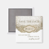 Floral Collectie sparen de Magneet van de Datum (Voorkant / Achterkant)