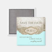 Floral Collectie sparen de Magneet van de Datum (Voorkant / Achterkant)