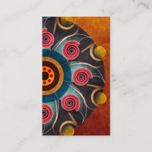 Floral Color Abstrait Vector Art Carte de visite