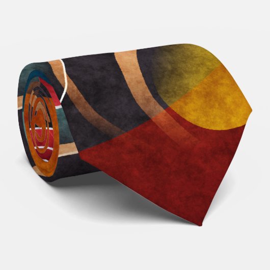 Floral Color Abstrait Vector Art Cravate (Roulé)