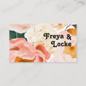 Floral coloré gras | Carte Place Plat (Dos)