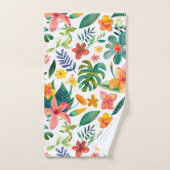 Floral coloré tropical (Serviette à main)