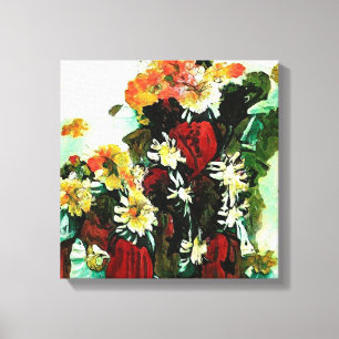 Floral Compositie Canvas Afdruk