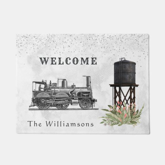 Floral Confetti  treinstel Deurmat (Voorkant)