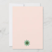 Floral contemporain, Invitation Abstraite Nikkah (Dos)