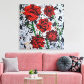 Floral Convas Muurkunst Abstracte Home Decor Canvas Afdruk (Insitu (Woonkamer))