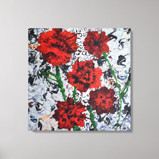 Floral Convas Muurkunst Abstracte Home Decor Canvas Afdruk (Voorkant)