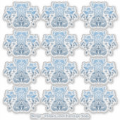 Floral Corset Damask Icon Envelope Seal Stickers (Voorkant)