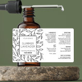  Floral Cosmetic 2 OZ druppelflesetiket Etiket