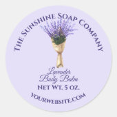 Floral Cosmetics Label - Lavender on Paars bkgd (Voorkant)