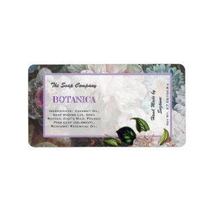 Floral Cosmetics Verpakking Sticker/Label Etiket