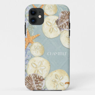 Floral Cottage by Sea Shells Beachy Name iPhone 11 Hoesje