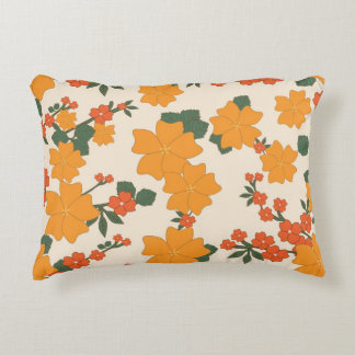 🌸  Floral Cotton Accent Pillow 16 x 12 inch Accent Kussen
