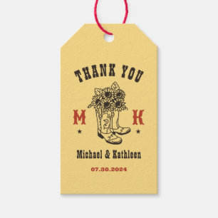 Floral Cowboy Boots Western Land Rustic Wedding Cadeaulabel