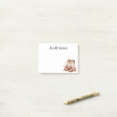 Floral Cowgirl Boots Persoonlijke naam Post-it® Notes (Op bureau)
