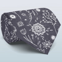 Floral Cravate Chalkboard