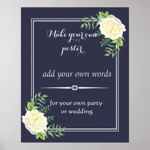 Floral Creëer je eigen poster afdrukken