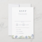 Floral Crest Bruiloft RSVP (Voorkant)