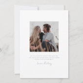 Floral Crest Wedding Save The Date (Achterkant)