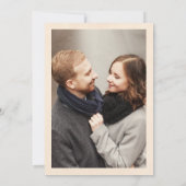 Floral Crest Western Monogram Bruiloft Save The Date (Achterkant)