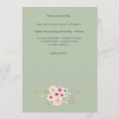 Floral Cross BAUTIZO Bautismo Baptism Programme (Dos)