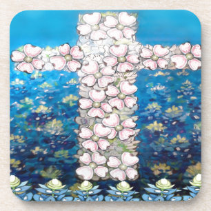 Floral Cross Bier Onderzetter