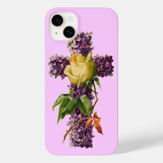 Floral Cross Case-Mate iPhone Case (Achterkant)