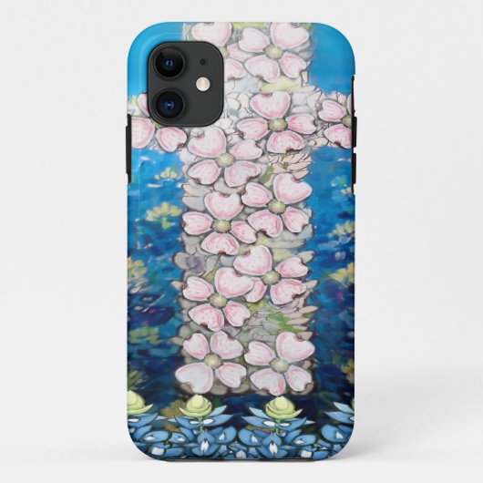 Floral Cross Case-Mate iPhone Case (Achterkant)