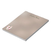 Floral Cross-Personalized Notitieblok (Gedraaid)