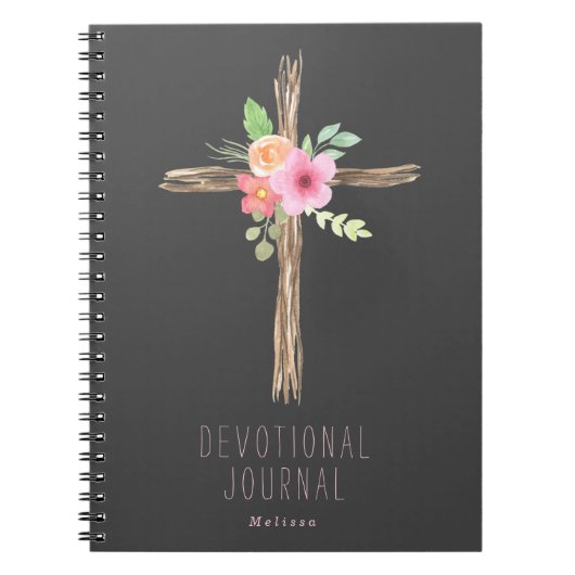 Floral Cross - Specialized Devotional Notitieboek (Voorkant)