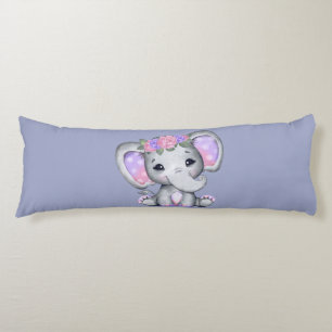 Floral Crown Elephant Body Pillow Lichaamskussen