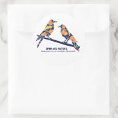 Floral Crows Natuur Stickers (Tas)