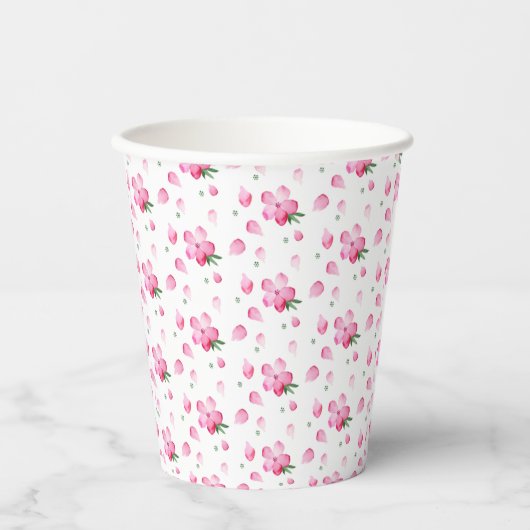 Floral cup papieren bekers (Voorkant)
