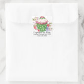 Floral Cupcake Sticker (Tas)