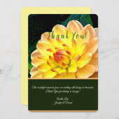 Floral Custom Bedankt Card (Voorkant / Achterkant)