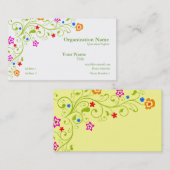 Floral Custom Visitekaartjes (Voorkant / Achterkant)